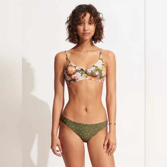 Seafolly Swim Seafolly Paradise Garden Reversible Hipster